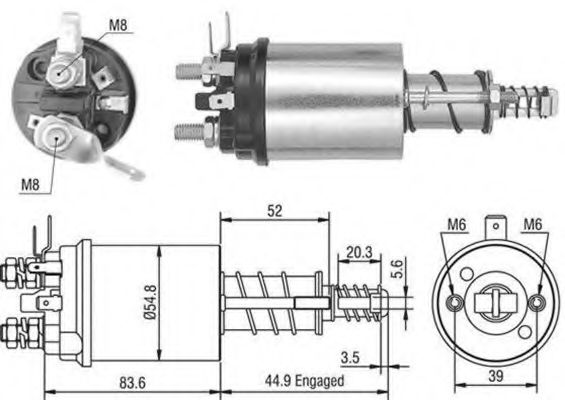 Solenoid, electromotor