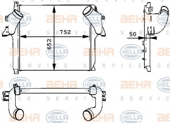 Intercooler, compresor