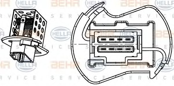 Rezistor, ventilator habitaclu