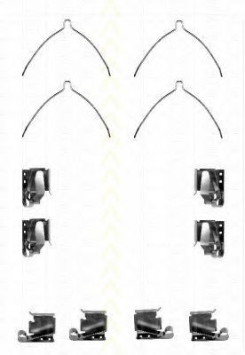 Set accesorii, placute frana