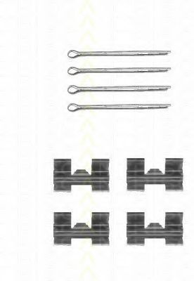 Set accesorii, placute frana