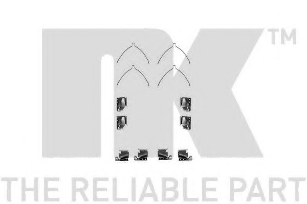 Set accesorii, placute frana