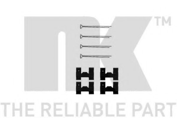 Set accesorii, placute frana