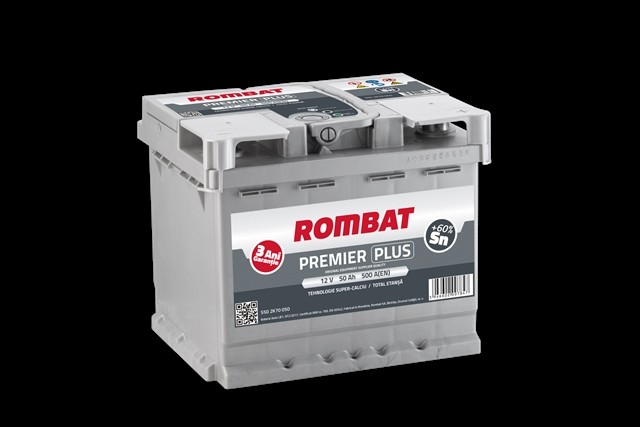 PREMIER PLUS 50AH 500AH 175X175X207 + DR - PRETUL INCLUDE BATERIA VECHE LA SCHIMB! - 3 ani garantie