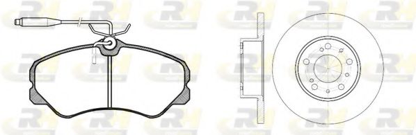 Set frana, frana disc