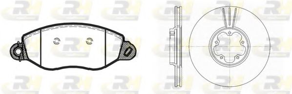 Set frana, frana disc