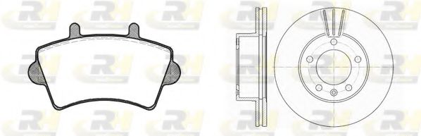 Set frana, frana disc