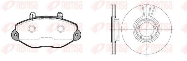 Set frana, frana disc