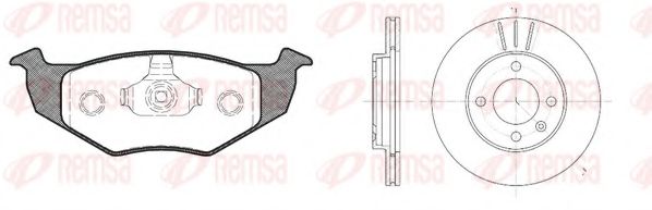 Set frana, frana disc