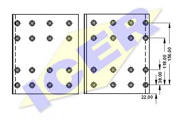 Set garnituri de frictiune, frana tambur