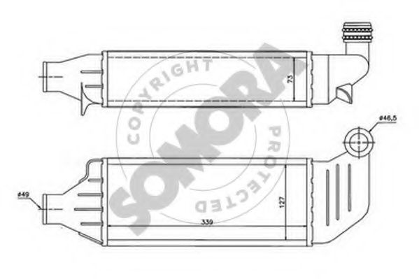 Intercooler, compresor