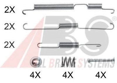 Set accesorii, sabot de frana