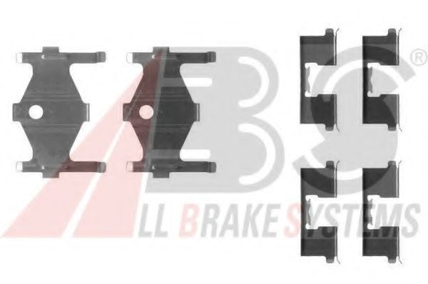 Set accesorii, placute frana