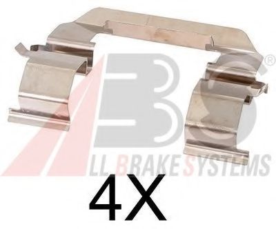 Set accesorii, placute frana