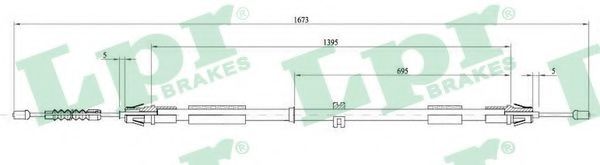 Cablu, frana de parcare