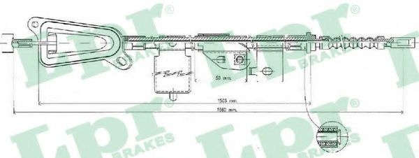 Cablu, frana de parcare