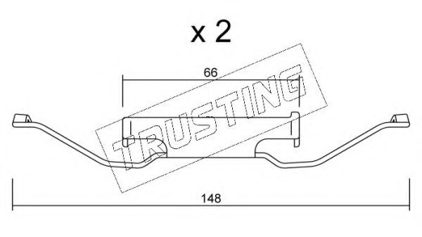 Set accesorii, placute frana