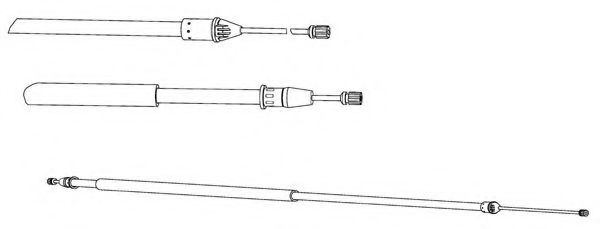 Cablu, frana de parcare