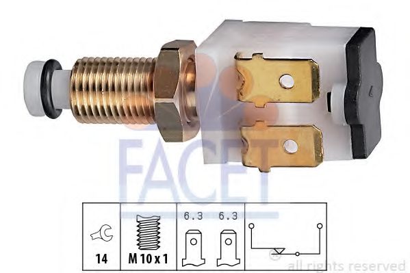 Comutator lumini frana