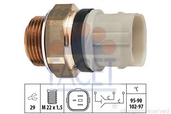 Comutator temperatura, ventilator radiator