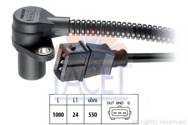 Senzor impulsuri, arbore cotit