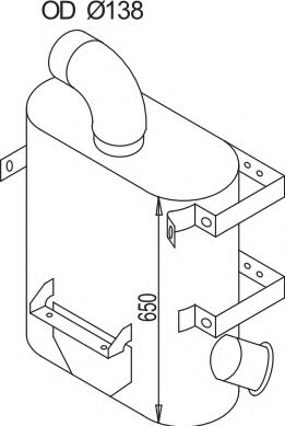 Amortizor zgomot mijloc/spate