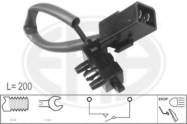 Comutator lumini frana