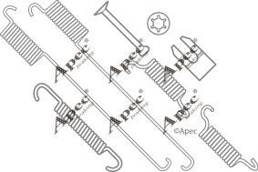 Set accesorii, sabot de frana