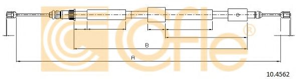 Cablu, frana de parcare