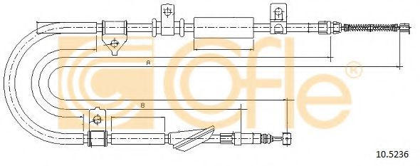 Cablu, frana de parcare