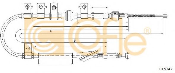 Cablu, frana de parcare
