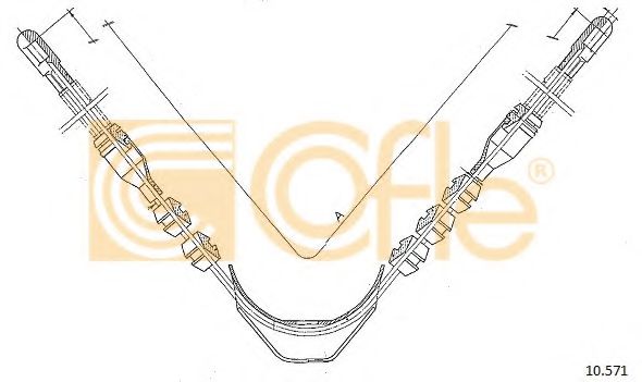 Cablu, frana de parcare