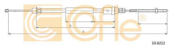 Cablu, frana de parcare