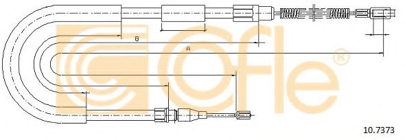 Cablu, frana de parcare