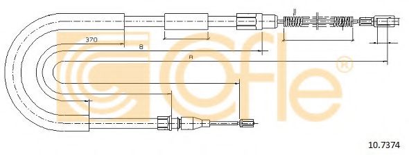 Cablu, frana de parcare