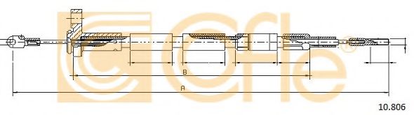 Cablu, frana de parcare
