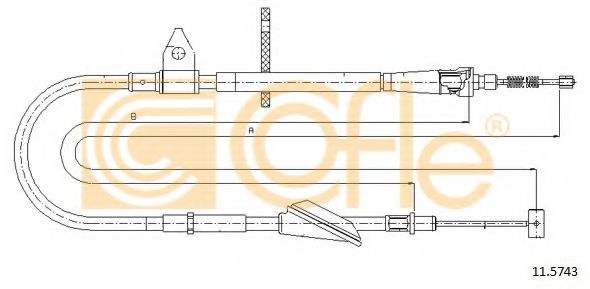 Cablu, frana de parcare