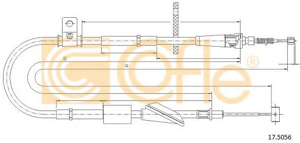 Cablu, frana de parcare