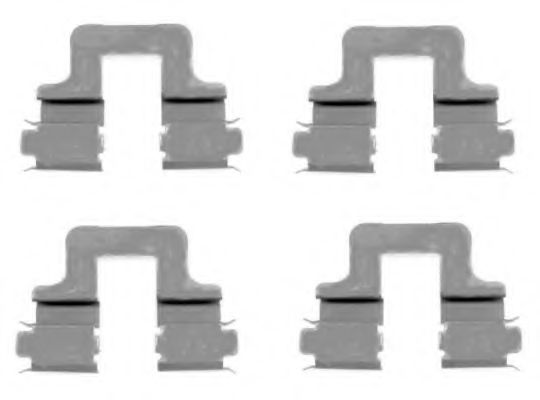 Set accesorii, placute frana