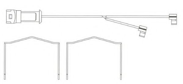 senzor de avertizare,uzura placute de frana