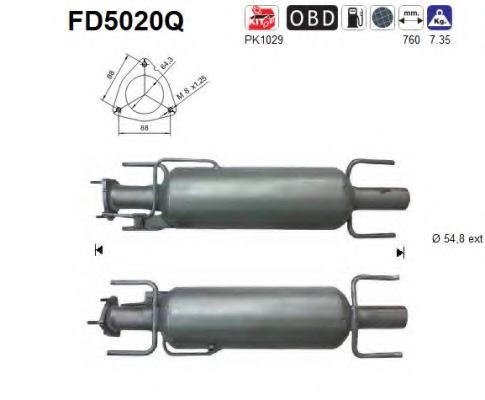 Filtru funingine/particule, sist.de esapament