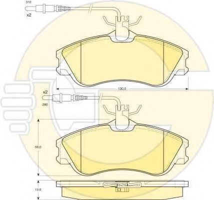 Set frana, frana disc