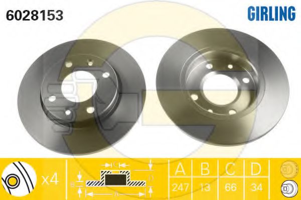 Set frana, frana disc