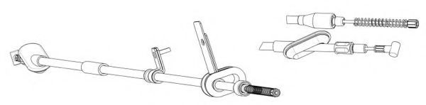 Cablu, frana de parcare