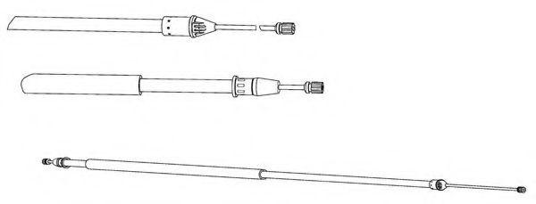 Cablu, frana de parcare