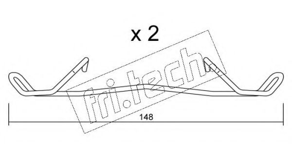 Set accesorii, placute frana