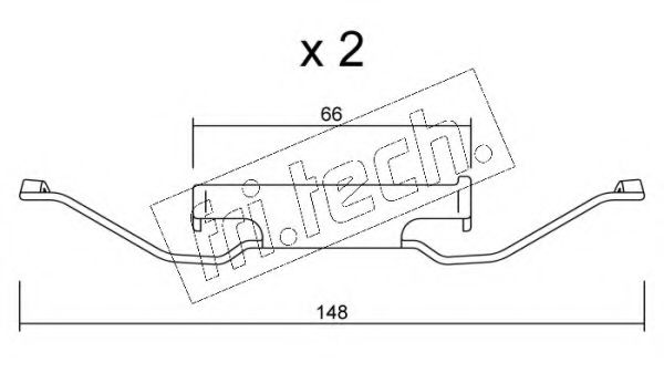Set accesorii, placute frana