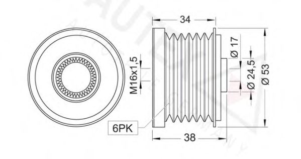 Sistem roata libera, generator
