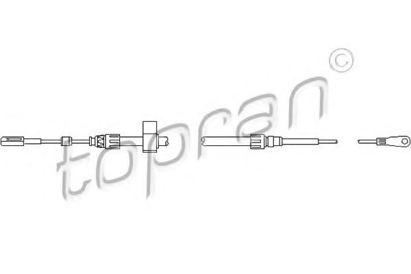 Cablu, frana de lucru