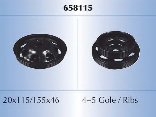 Fulie curea, arbore cotit